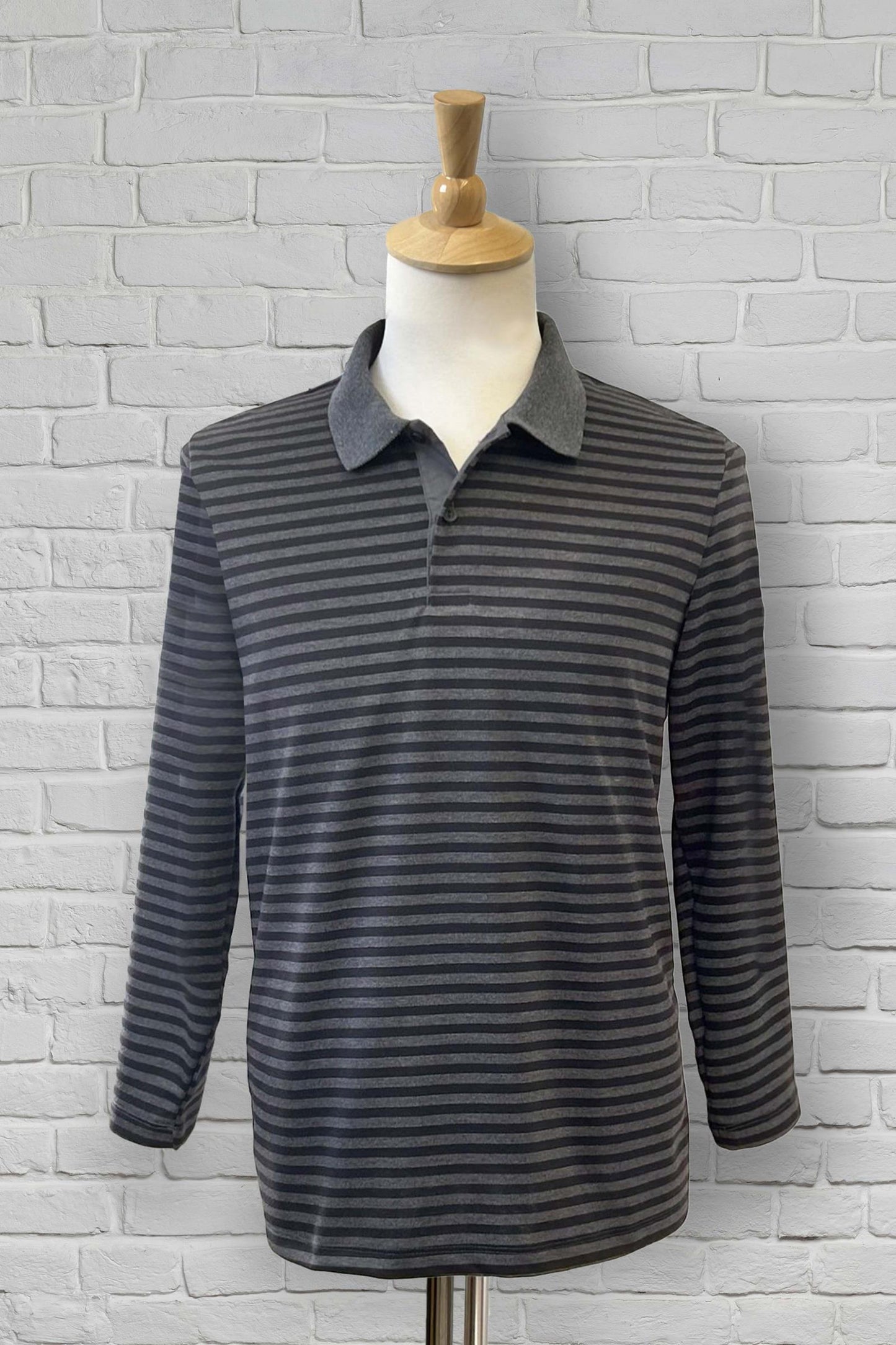 1NHT121-2C608-Polo manches longues