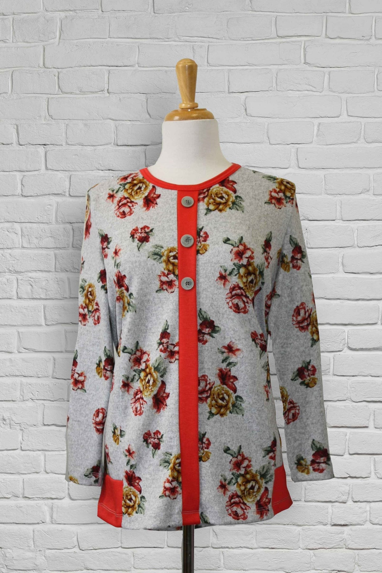1QT348-1Y121-Haut avec allure de cardigan