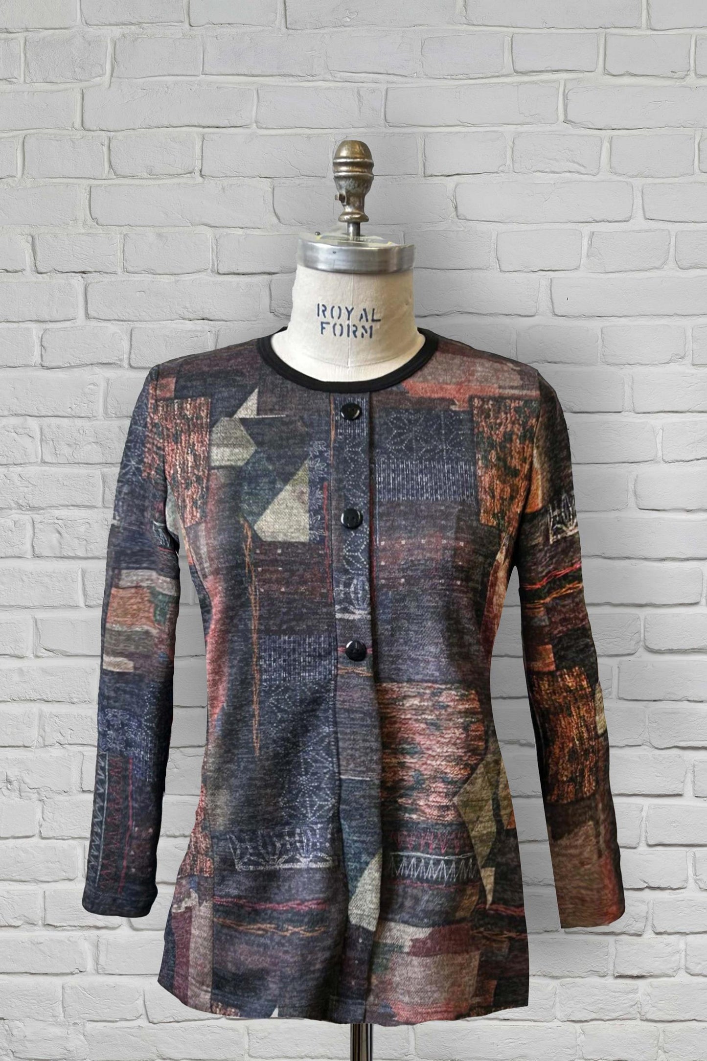1QT348-2C111-Haut avec allure de cardigan