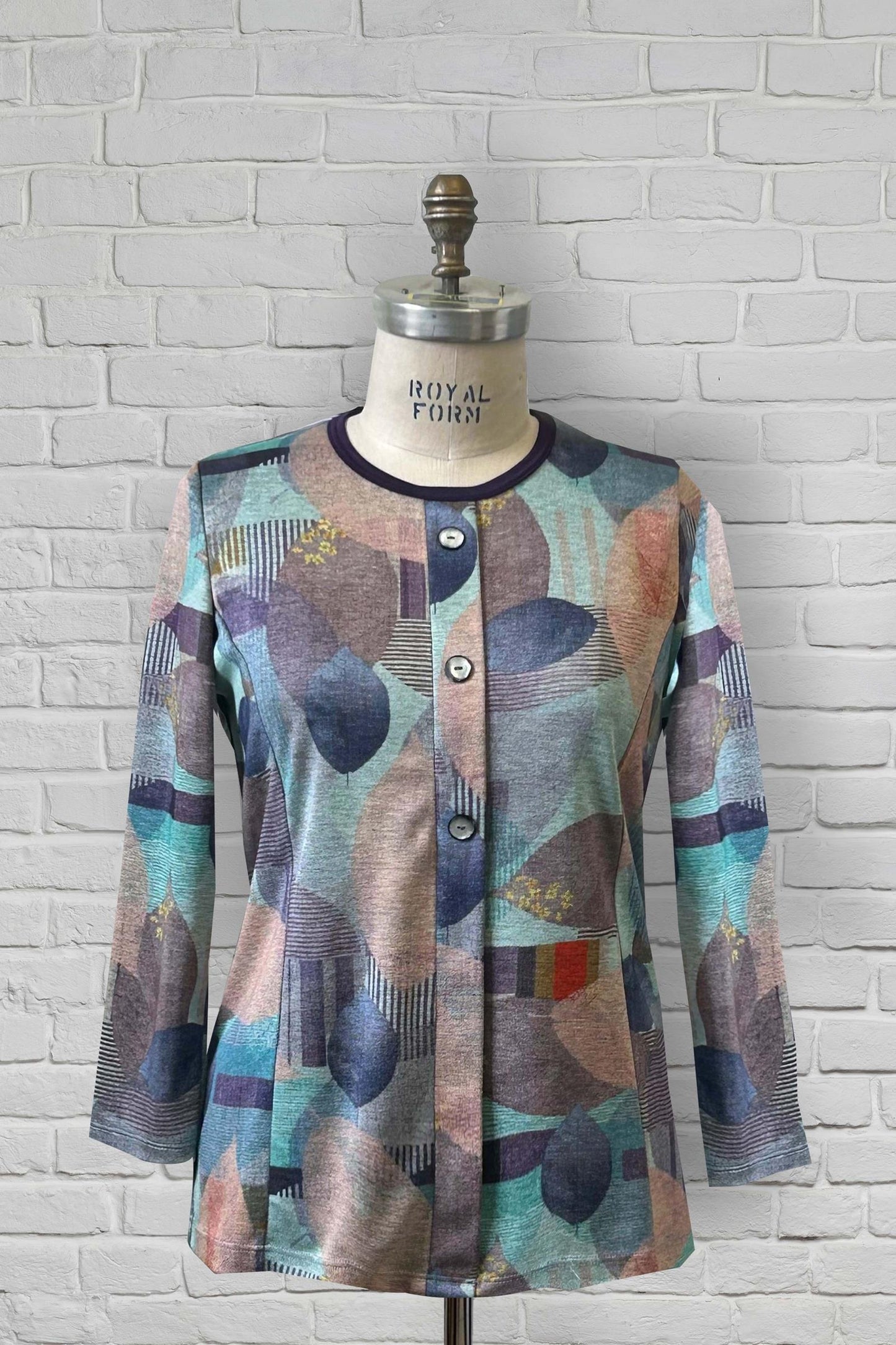 1QT348-2C112-Haut avec allure de cardigan