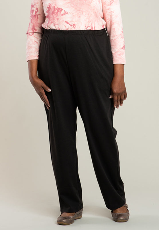 Effortlessly take on the day with our 1LP34-TR-Adaptive Pants. Designed for ladies, these pants offer large side openings fastened with metal snaps for easy dressing. The soft knit fabric, made with a blend of polyester and rayon, ensures comfortable wear