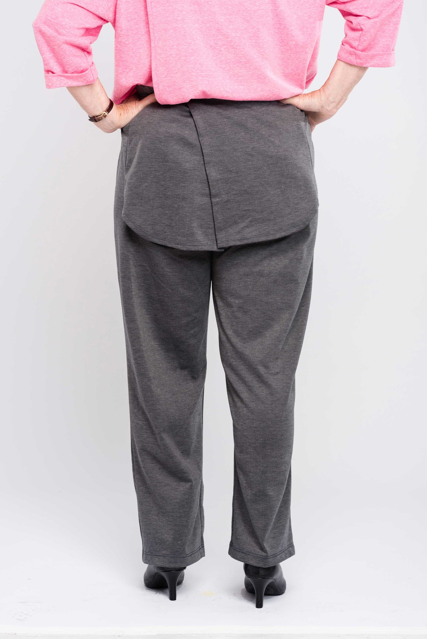 Stay comfortable and confident all day in our best-selling adaptive pants! These women's pants feature a convenient open back design and double panels to discreetly hide incontinence diapers. The soft, lightweight fabric is a blend of rayon and polyester,