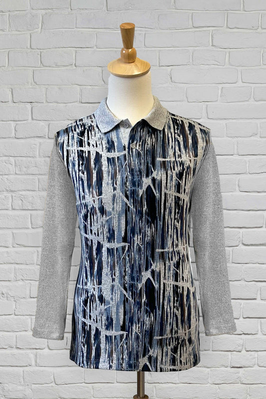 1QHT129-2A116-Polo manches longues