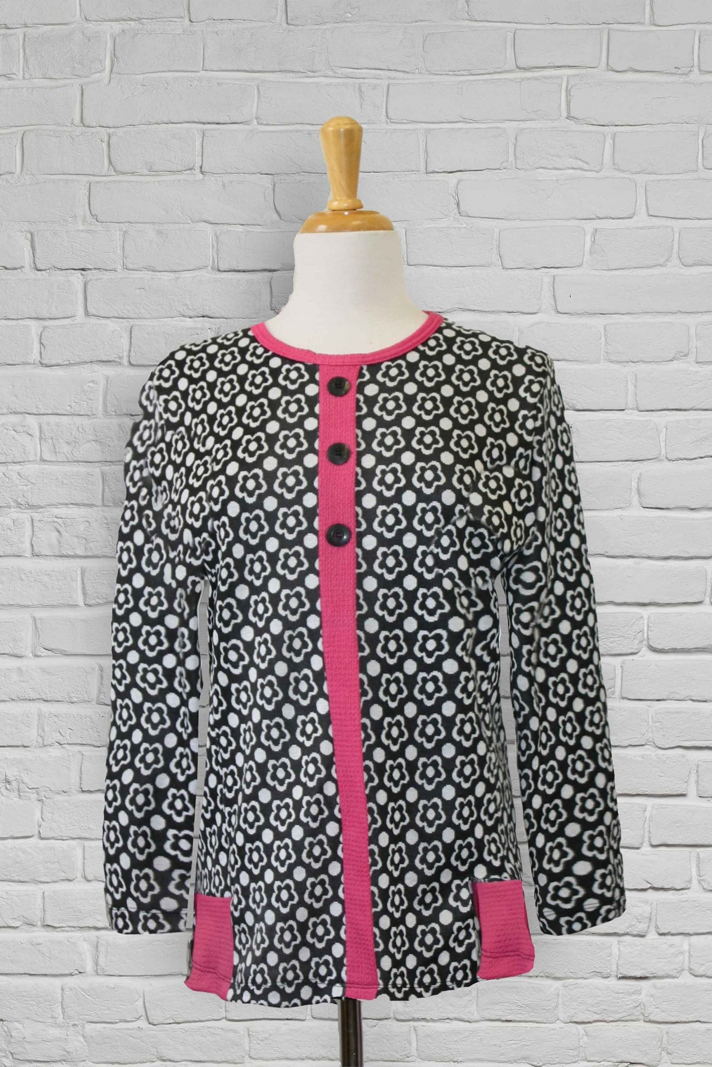 1QT348-1Y135-Haut avec allure de cardigan