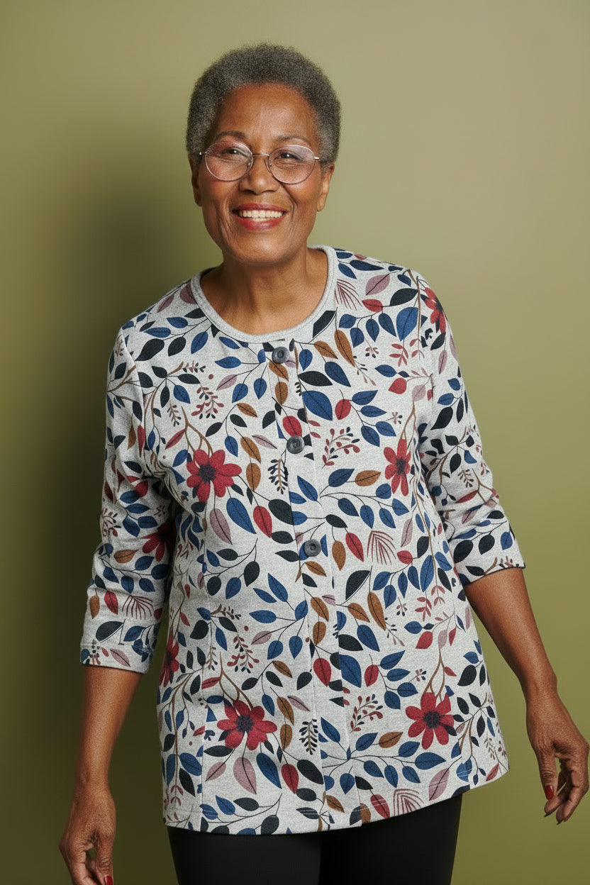 1QT348-2C122-Haut avec allure de cardigan