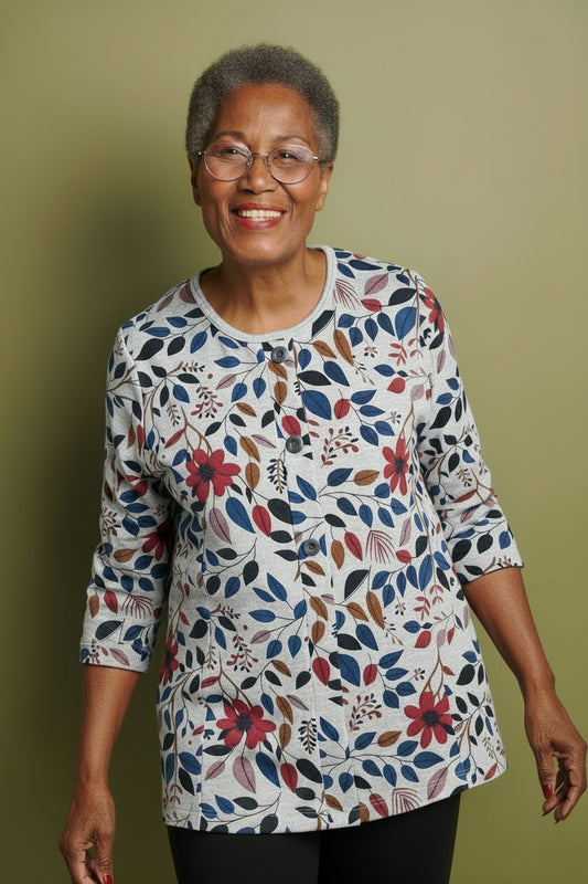 1QT348-2C122-Haut avec allure de cardigan
