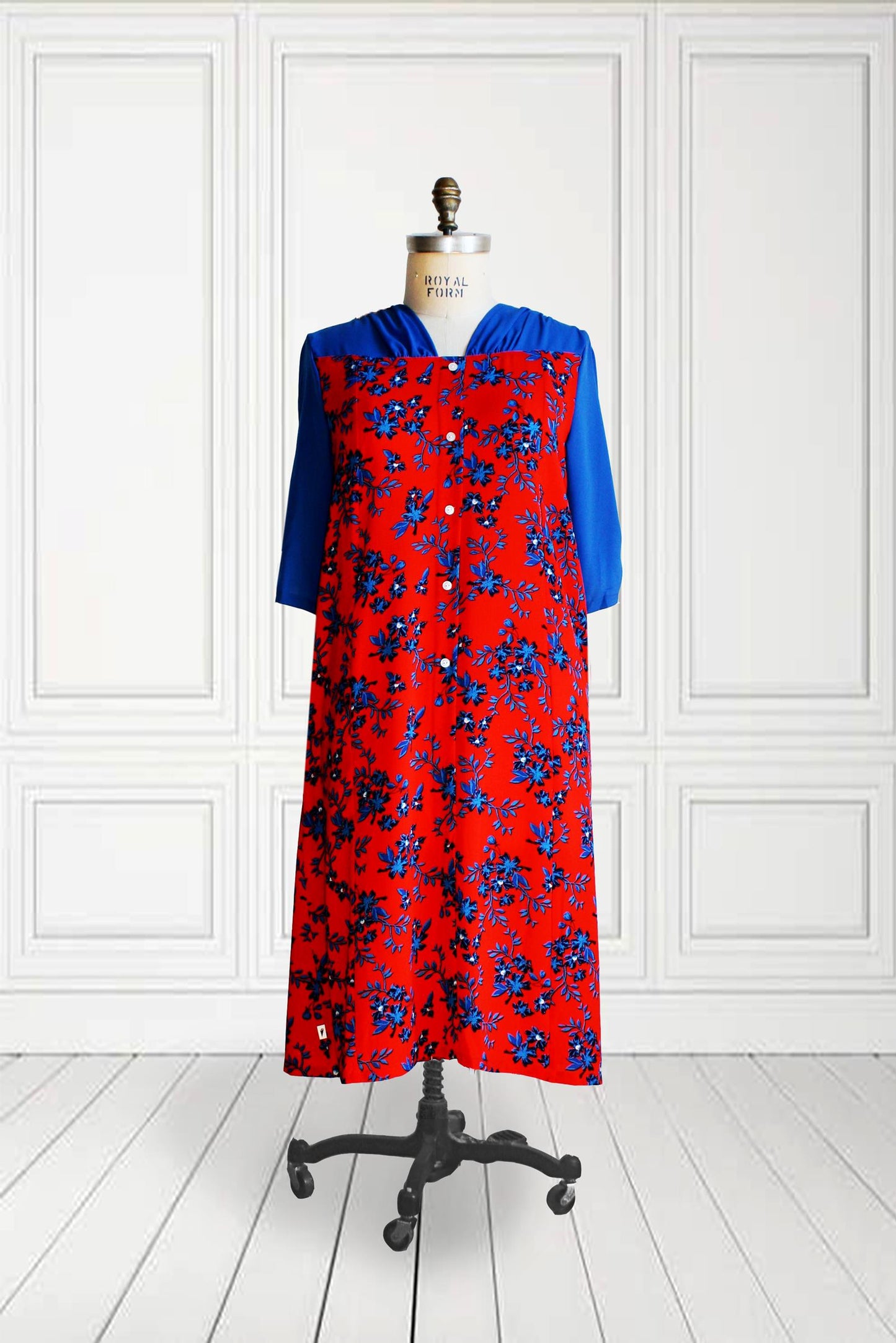1RR694-Robe manches 3/4