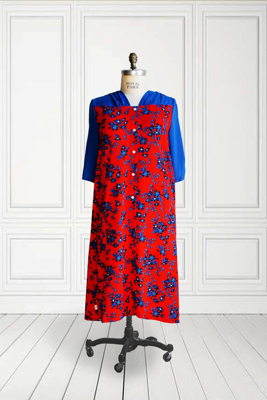 1RR694-Robe manches 3/4