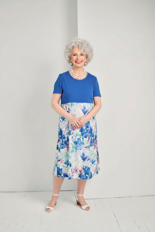 2DR831-2D108-Robe – Modèle uni ou à motifs