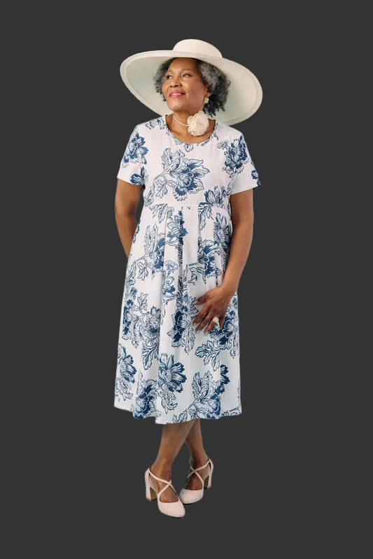 2DR832-2D112- Robe taille empire
